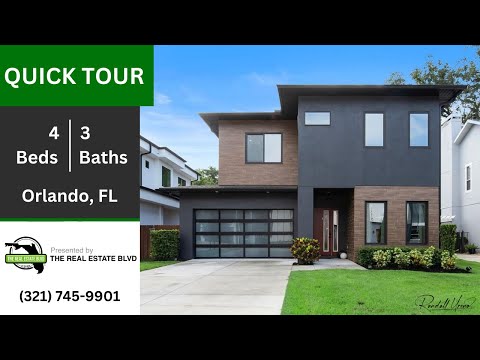$985,000 Modern Home Quick Tour in Orlando