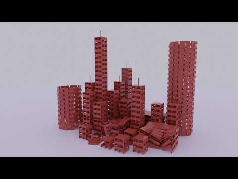 Keva planks building destroy