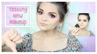 Brutally Honest Testing New Drugstore & Highend Makeup! |GRWM |ashlarayyy