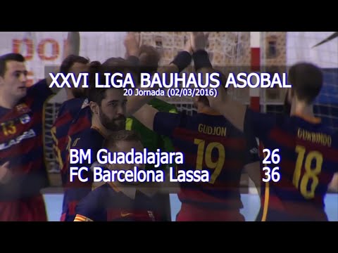 LIGA BAUHAUS ASOBAL J20 BM. Guadalajara - FC Barcelona Lassa 26 - 36