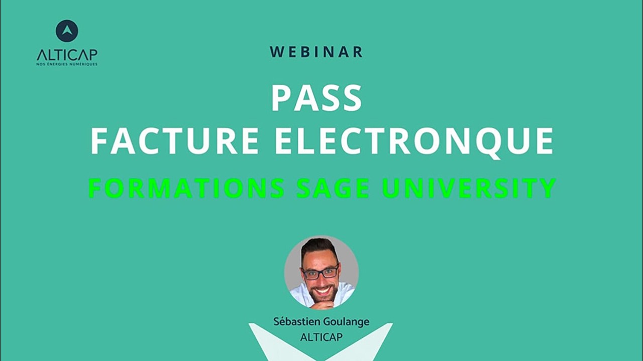 Replay du webinar Alticap sur la formation à la facture électronique avec Sage