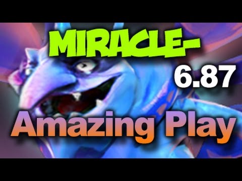 Miracle- Puck 6.87 Amazing Play RAGE Dota 2 Rank Match Gameplay
