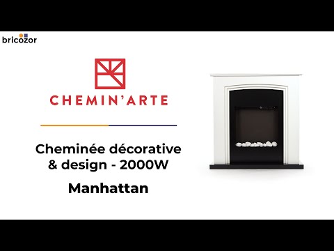 Cheminée décorative & design - Manhattan - 2000 W CHEMIN' ARTE