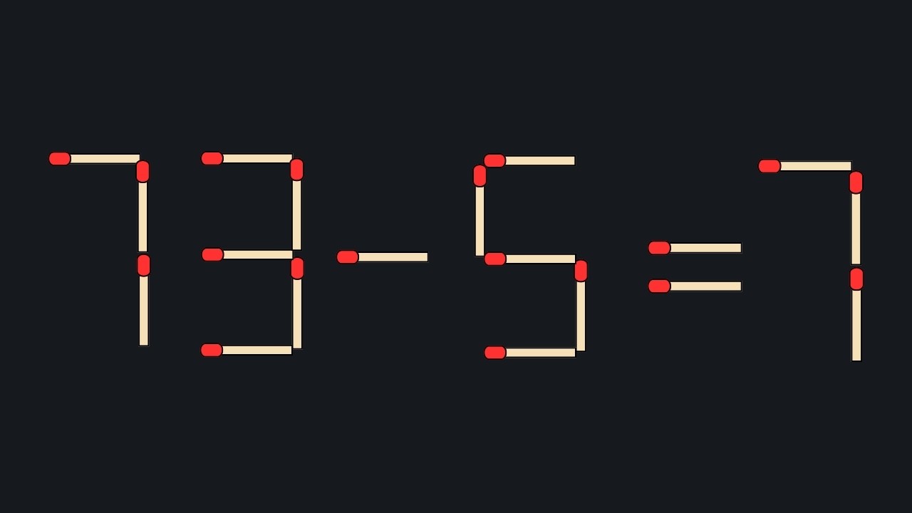 Turn the Wrong Equations Into Correct, Matchstick puzzles with Answers