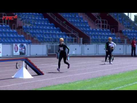 WM 2016 - Feuerwehrsport - Ostrava - 4x100m Feuerwehrstafette - Team Deutschland A - Frauen