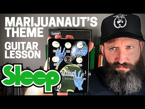 Matt Pike Sleep Guitar Lesson w/ TAB - Marijuanaut's Theme - C Standard Tuning