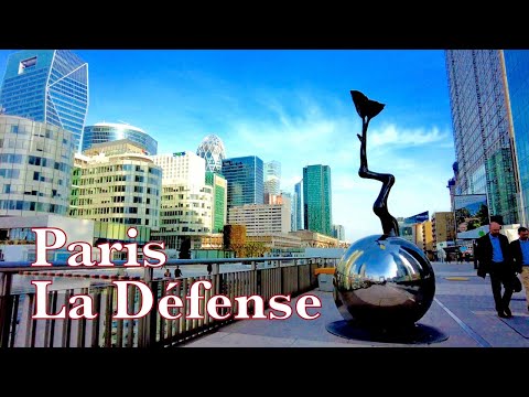 Paris, France 🇨🇵 - Walking tour in Paris La Défense | 4K Ultra HD