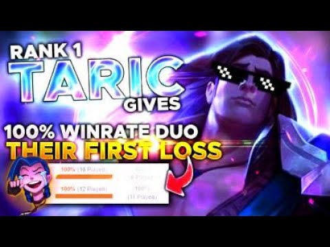 RANK 1 TARIC GIVES 100% WINRATE DUOQ THEIR FIRST LOSS | Season 11 11.2 Taric Support Gameplay