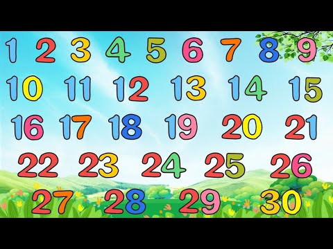 NÚMEROS DO 1 AO 30