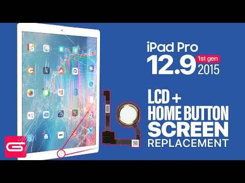 iPad Pro 12.9 LCD Touch Screen + Home Button Replacement | 1st Gen 2015