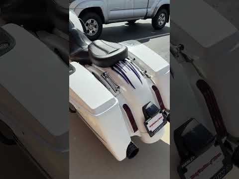 2016 Harley-Davidson® CVO™ Street Glide® White Amethyst with Black Licorice Flames