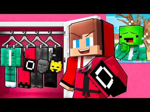 JJ Can Shapeshift Into SQUID GAME 3 To PRANK Mikey in Minecraft - Maizen