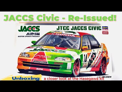 Unboxing the JACCS Civic Ferio JTCC from Hasegawa (being re-issued).
