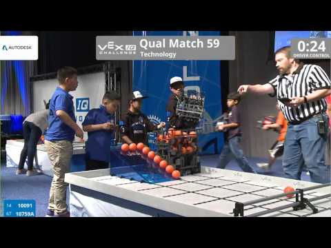 VEX Worlds 2016 - VEXIQ Elementary School - Technology - Qual 59 (10091 10759A) 63