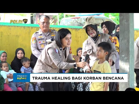 TIM TRAUMA HEALING MABES POLRI TURUN KE AGAM MEMBANTU PULIHKAN KORBAN PASCABENCANA
