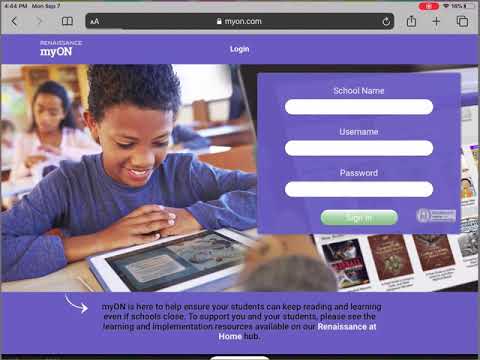 How to Login to MyOn