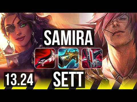 SAMIRA & Leona vs SETT & Nami (ADC) | 300+ games, Dominating | TR Diamond | 13.24