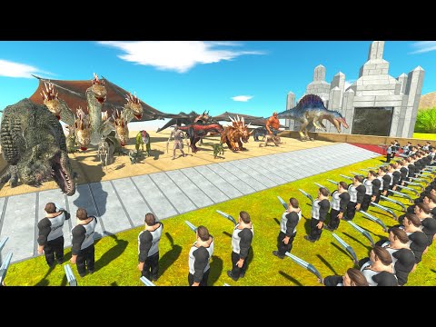 [ Slow Mo Challenge ] Carnivore Dinosaurs VS Infernals - Animal Revolt Battle Simulator