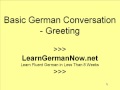 German conversation