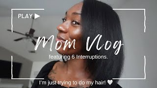 Realistic Mom Vlog | Friday Night | Trying To Do My Hair!