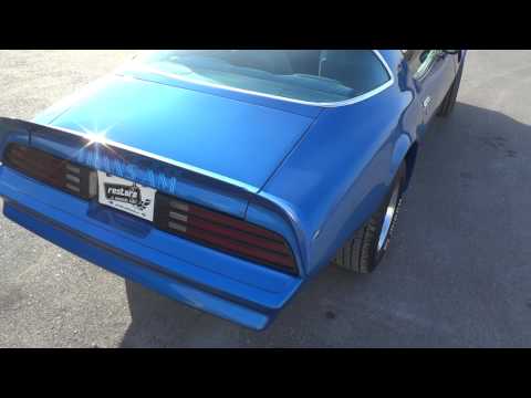 1978 Trans Am WS6 W72 Martinique Blue Fisher T-Tops SOLD