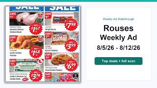 Rouses Weekly Ad (8/5/26 - 8/12/26) Best Deals