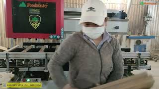 Máy phay mộng âm 4 đầu Woodmaster, phay rãnh, đục lỗ, làm mộng đa năng