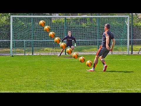 FOOTBALL PENALTY SHOOTOUT • PRO vs YOUTUBER w/ VOLLAND