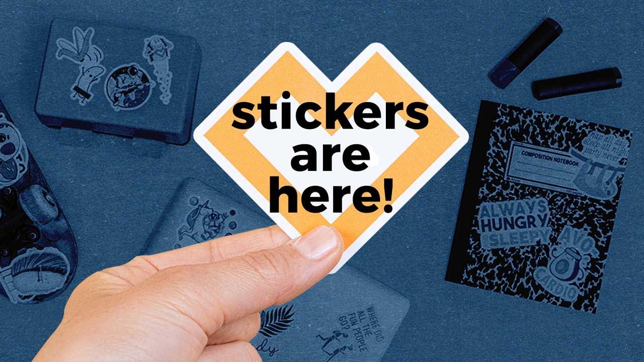 Hooray, stickers are here!