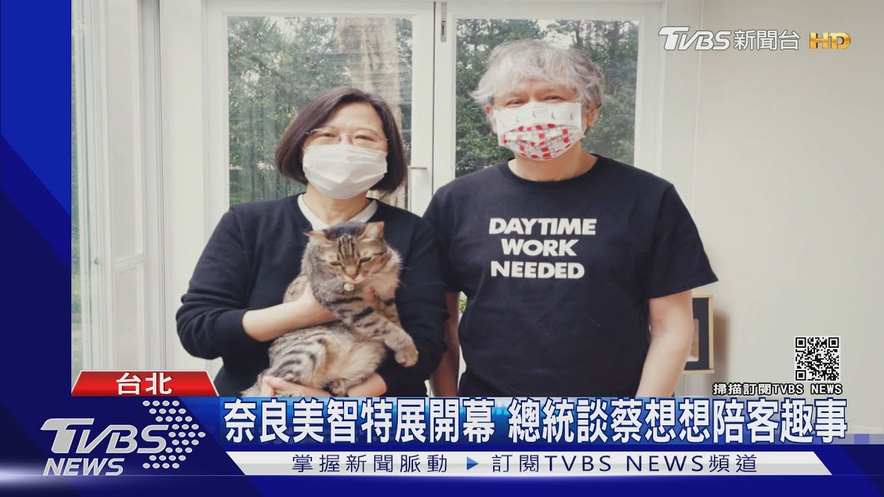 奈良美智特展開幕 總統談蔡想想陪客趣事