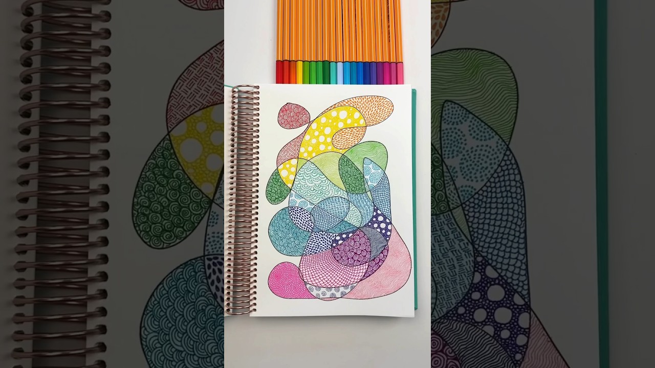 Easy zentangle drawing idea. #zentangle #zentangleart #drawingtutorial