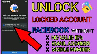 FACEBOOK LOCKED 2023 | GET STARTED | HOW TO UNLOCK FACEBOOK ACCOUNT WITHOUT IDENTITY?