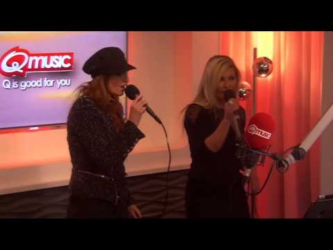 ISABELLE A & JESSY  @ Q-MUSIC - 90's MASH-UP part 1 -  25-02-2013
