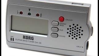 Video thumbnail for KORG GA-30 Extended Range 7 & 8-string Guitar and 5 & 6-string Bass Tuner, Demo by JandW Music