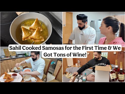 Sahil’s Homemade Samosas Recipe & We Got Tons Of Wine 🍷 | Shilpa Chaudhary