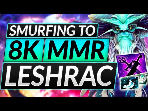 SMURFING AT 8K MMR - BROKEN LESHRAC OFFLANE/MIDLANE- Pro Tips ANALysis - Dota 2 Guide