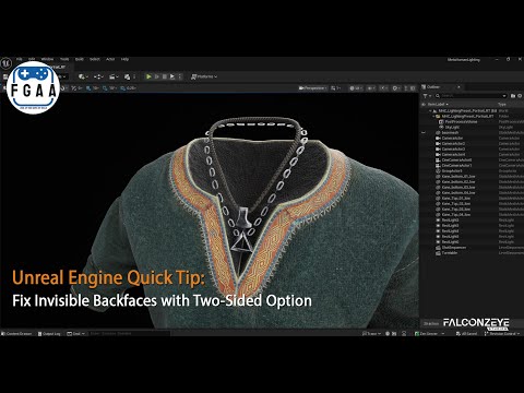 Unreal Engine Quick Tip: How to fix Invisible Backfaces with Two-Sided Option