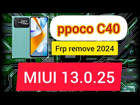 Poco C40 remove FRP (MIUI 13) without PC.          method 2024