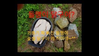 preview picture of video '가족과 함께 돌멩이 닭구이 먹방!이맛 실화냐?,Roast chicken,Mukbang'