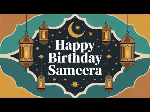 Sameera Birthday Song - Nasheed - Happy v1