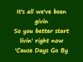 Keith Urban Days Go By Lyrics