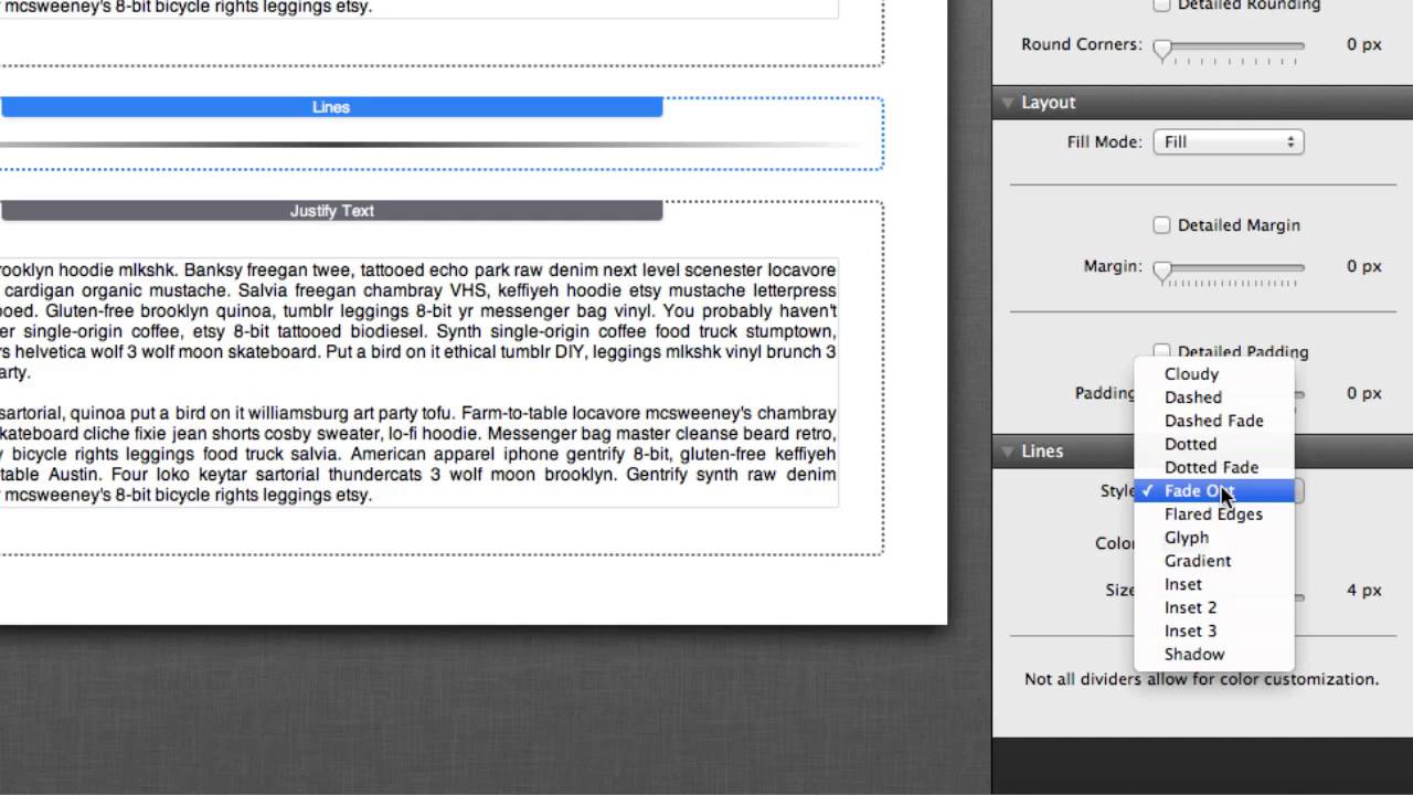 Lines Stack for RapidWeaver
