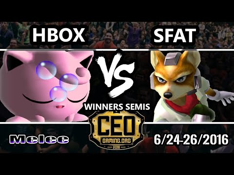 CEO 2016 SSBM - Liquid | Hungrybox (Jigglypuff) Vs. CLG SFAT (Fox) Smash Melee Winners Semis