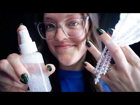 Glass Hair ASMR for Rare Tingles - lice check, haircut & style