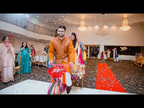 Mehndi entrance during covid: Kinza and Mairaj