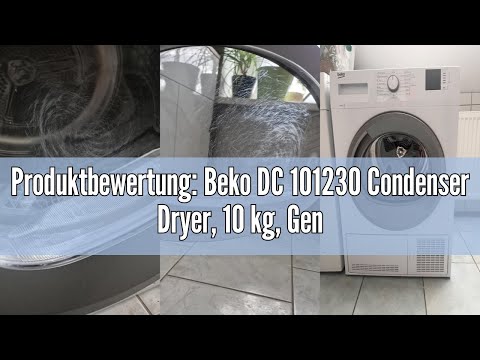 Produktbewertung: Beko DC 101230 Condenser Dryer, 10 kg, Gentle Drum Movement, 15 Programmes, Multif