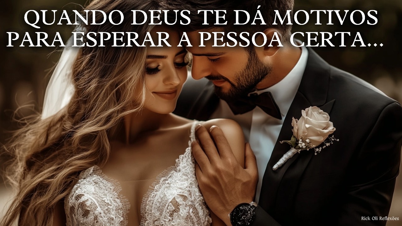 QUANDO DEUS TE DÁ MOTIVOS PARA ESPERAR A PESSOA CERTA...