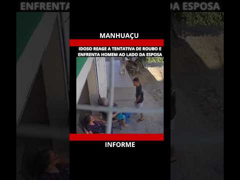 IDOSO REAGE A TENTATIVA DE ROUBO E ENFRENTA HOMEM AO LADO DA ESPOSA