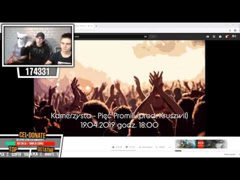 Kamerzysta śpiewa na livie - pięć promili