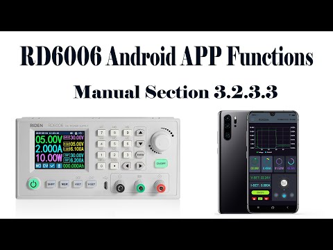 RD6006 operation series video(manual 3.2.3.3) - Android app operation